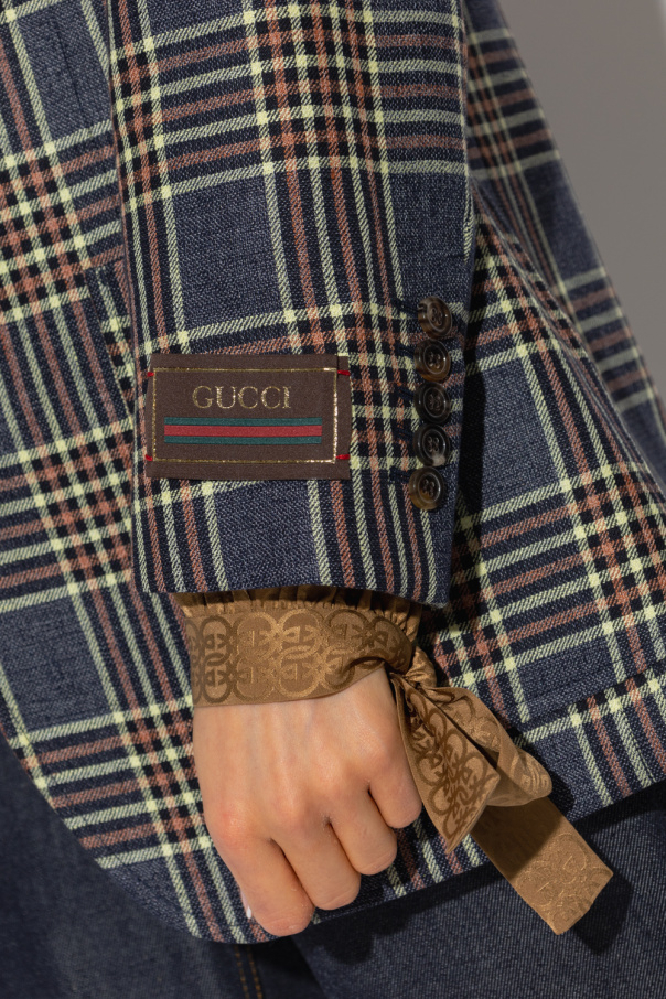 【入手困難】GUCCI グッチ デザインジャケット ハウンドトゥース ブレザー 5.jpg